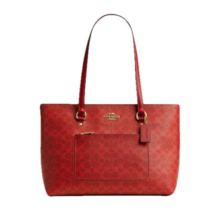 Coach Women's Station Tote Bag - 赤紅 - 查看 1
