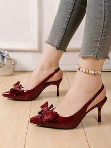 Women Pumps - Red - View 4