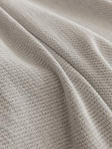 1pc Solid Color Chenille Tassel Bed Runner, Dirt-Resistant, Scratch-Resistant Home Decor, Suitable For All Seasons, Machine Washable, Hand Washable, For Living Room, Bedroom - Beige - View 6