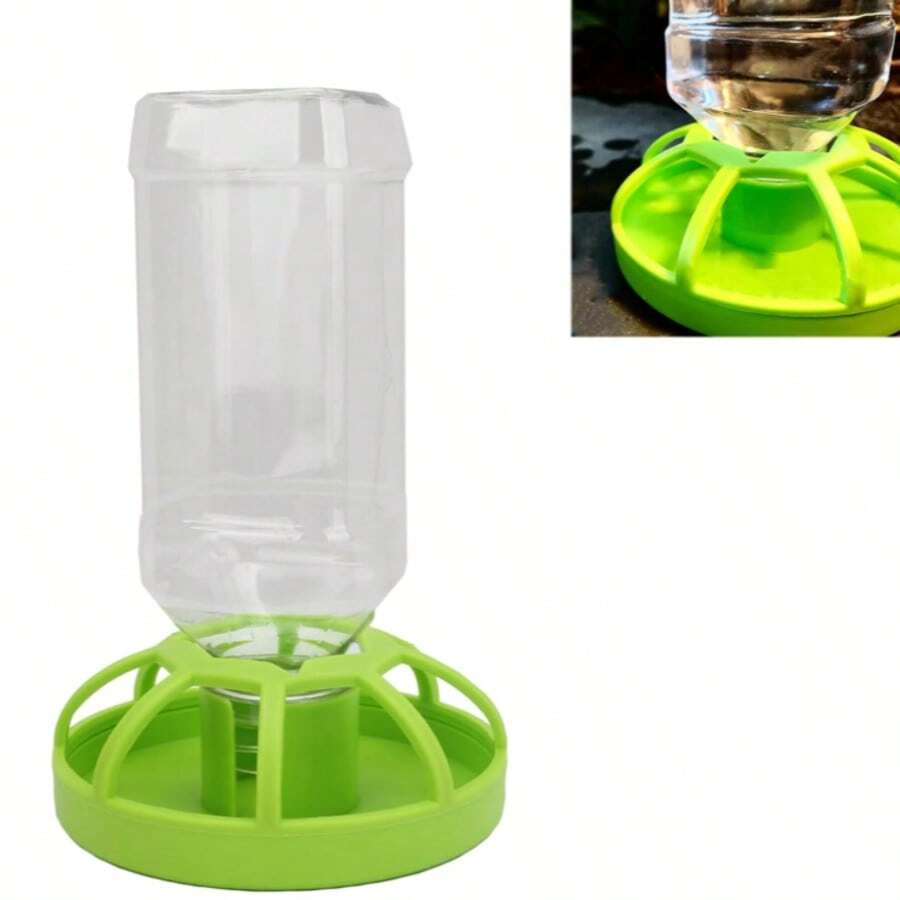 1pc Automatic Water Dispenser & Feeder For Reptiles, Turtles, Tortoises, Lizards, Geckos, Suitable For Terrarium Water Basin Fence Decoration - Multicolor - View 1
