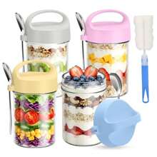 Food Bottles & Jars - Yellow Pink Blue Gray - View 9