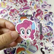 MY LITTLE PONY 62 قطعة/100 قطعة مرسلة عشوائيًا. ملصقات بوني غير متكررة، ملصقات ديكور دفتر يوميات بأسلوب INS. ملصقات مقاومة للماء مناسبة لأغطية الهواتف والدفاتر والحقائب. مثالية لمشاريع DIY وديكور الدفاتر وألبومات الصور والحرف اليدوية. رائعة كهدايا صغيرة وديكورات حفلات الزفاف. - مهر - مشاهدة 15