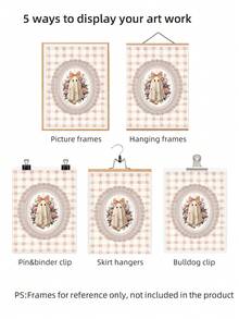1pc Frameless Funky Ghost Vintage Halloween Rustic Wall Art Dorm Gift - Multi-color - View 8