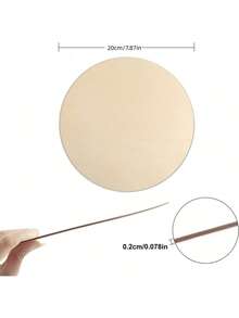 10pcs Unfinished Natural Round Wooden Discs, Smooth Original Color Wood Slices, Suitable For Customized Art Creation, Coaster Making, Wall Hanging Decoration And Rustic Home Interior Tabletop Decor Craft Materials - A - View 7