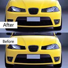 Srum Rejilla Superior para Parachoques Delantero, 2 Piezas de Repuesto para Panel de Delantero Negro Brillante para Seat Ibiza Cordoba 6L 2002‑2009, Srum, VEHICLE_GRILLE, Acrilonitrilo Butadieno Estir - A - Ver 4