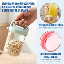 Food Bottles & Jars - Yellow Pink Blue Gray - View 6