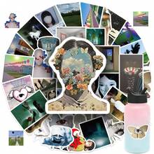 50pcs Dream Core Aesthetic Stickers, Self-Adhesive Waterproof Sticker Set, Suitable For Phone, Luggage, Backpack, Violin, Storage Box, Game Console, Power Bank, Laptop, Etc., Dreamy Stickers - Multicolor - View 5