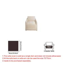 SANMOSPIN 1PC Solid Color Plush Sofa Cushion, All-Season Machine Washable Pet-Friendly Sofa Cover, Suitable For Armchair, 2-Seater, 3-Seater, 4-Seater Sofa, Bedroom, Office, Home Decor - Beige - View 14