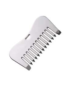 INYUSUN 1pc Metal Scalp Massage Comb, Portable Relaxation Tool, Neck And Face Scrubbing Massage Comb With Wide Teeth Design - Multicolor - View 6