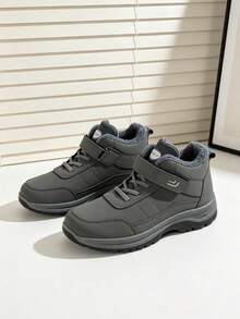 FZY New Winter Ladies' Thick Plush Snow Boots, Suitable For Winter Outings And Outdoor Activities. Fashionable Winter Nude Boots That Are Versatile. - Grey - View 4