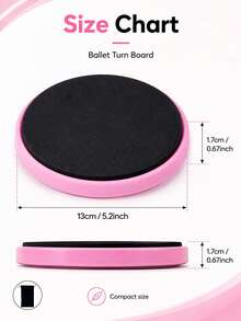 Ballet Spinning Board, Ballet Spinning Disc, Dance Equipment, Non-Slip Surface, Suitable For Cheerleaders, Dancers And Gymnasts - Multicolor - View 10