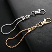 2sets 17+5cm Alloy Lobster Clasp Keychain Snake Chain Beaded Bar Kit, For DIY Jewelry Making Bag Pendant Accessories - Keychain - View 4