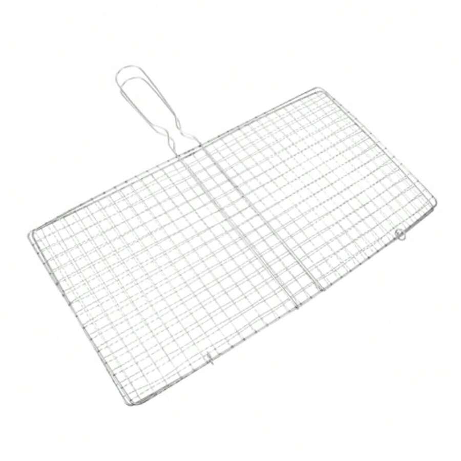 Yardwe Grilled Fish Clip Barbecue Net De Acero Inoxidable Cesta Para Asar Pescado Mariscos Y Verduras DiseñO De Malla Para CoccióN Uniforme FáCil De Limpiar Accesorios Para Parrilla - Multicolor - Ver 1