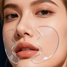 2pcs Silicone Corner Of Mouth And Cheek Beauty Patches, Facial Training Beauty Patches, Soft And Skin-Friendly, Tight Fit, Easy To Use, Suitable For Daily Home Use, Washable And Reusable - Multicolor - View 1