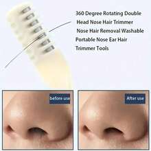 10/5/3/1pc Manual Nose Hair Clipper Set, Easy To Clean, No Battery Required, 360 Degree Rotating Nose Hair Clipper For Cleaning, Hair Removal, Shaver For Women - Multicolor - View 2