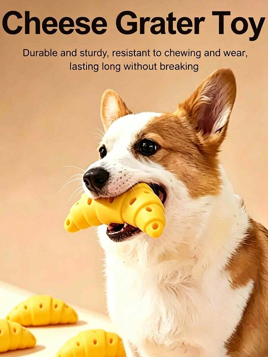 Dog Treat Dispensing Toy, Horn-Shaped, Durable Chew Toy For Puppy Teeth Grinding, Interactive Training Toy - Multicolor - View 1