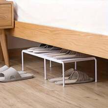 Expandable Shoe Rack, Multi-Functional Space-Saving Shoe Storage Organizer, Closet Shelf Organizer, Double-Layer Desktop Storage Rack, Kitchen Bowl Plate Cup Utensil Dish Drying Rack - Multicolor - View 6