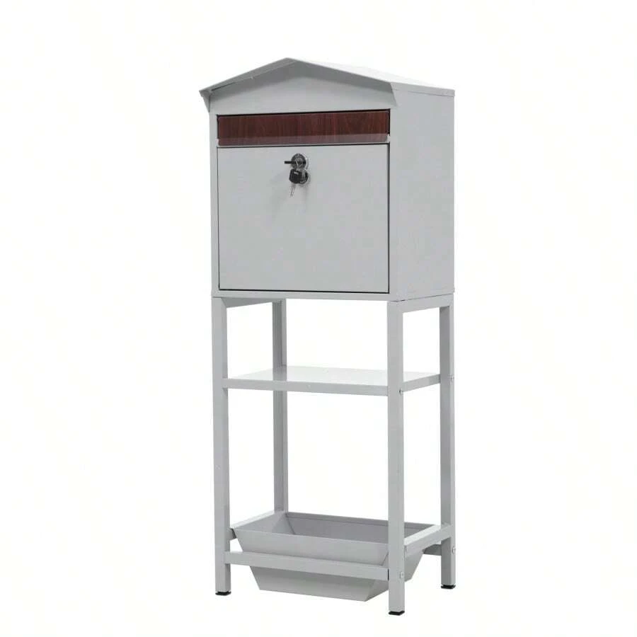Filing Cabinets - LIGHT GREY + Steel1 - View 1