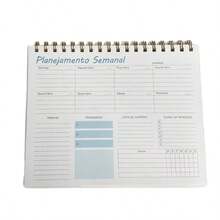 Planner - Planejamento Semanal Organização Caderno Para Anotações - Quadrado - Visão 7