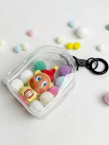 1 Set Cute Star Particle Pocket Baby Bag 10cm Portable Baby Bag Cute Particle Hanging Bag High Transparency Thickened Dust-Proof Storage Portable Baby Bag Data Cable Earphone Storage Bag - View 15