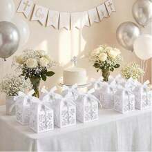 1-120 Peças Conjunto de Decoração para Batismo e Primeira Comunhão, Adequado para Casamentos, Festas, Batismos, Primeira Comunhão e Outras Ocasiões - 1 YEAR - Visão 4