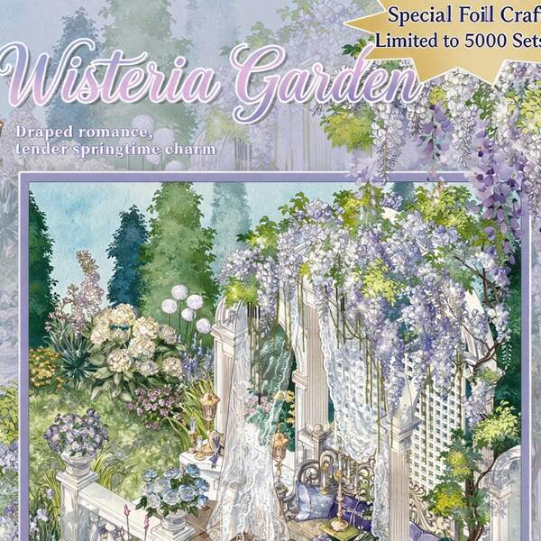 A Set Of DIY Scene‑Building Stickers,European Garden Series Stationery Scene Stickers,Special‑Ink 3D Beautiful Scenery,DIY Handcraft Fun Toys For Girls,Kids Entertainment Stickers