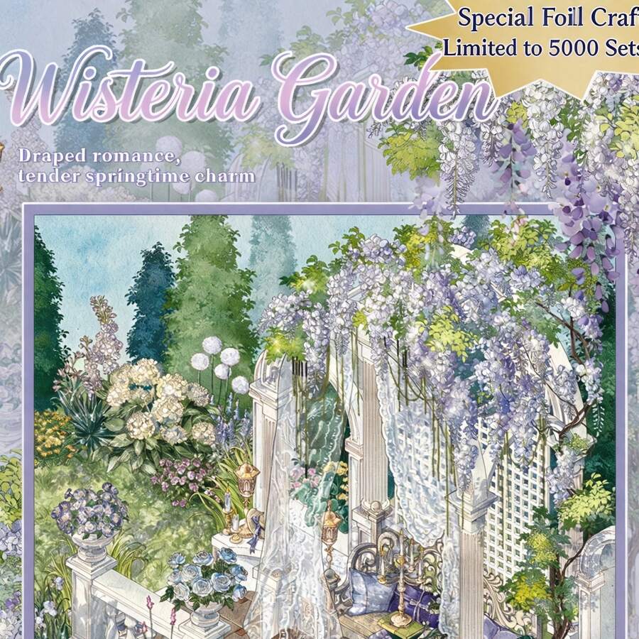A Set Of DIY Scene‑Building Stickers,European Garden Series Stationery Scene Stickers,Special‑Ink 3D Beautiful Scenery,DIY Handcraft Fun Toys For Girls,Kids Entertainment Stickers - All-in-one - View 1