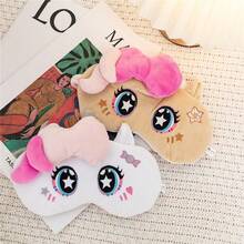Mesuca & Tokidoki Printed Sleep Eye Mask Unicorn Character Design Mixed Color Soft Comfortable Light-Blocking Elastic Band Travel Nap Rest Use 1pc - Multiple Styles - View 4