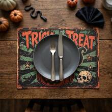20/50 Buah Alas Meja Kertas Motif Kucing Hitam Halloween, Cocok untuk Dekorasi Meja Liburan Halloween, Dekorasi Meja Kertas Gaya Kartun Lucu, Dekorasi Pesta Acara - View 5