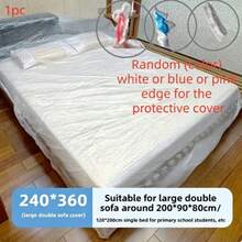 5pcs Large Transparent Furniture Covers, Durable Plastic Material, With Tight Elastic Band, Suitable For All Weather, Protects Sofa, Table And Bench From Rain/Snow/UV Rays - Multicolor - View 11