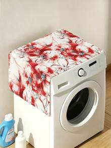 1 buah Penutup Debu Mesin Cuci Rumah Tangga Motif Bunga, Penutup Debu Mesin Cuci Tabung, Penutup Debu Tahan Sinar Matahari, Penutup Debu Horizontal Dekoratif Rumah - MultiWarna - View 10