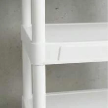 Estante Multiuso Branca 6 Prateleiras Modular com Pés Organizadora - Visão 3