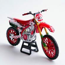 Motorcycle Off-Road Model, Christmas Theme, Die-Cast Alloy Metal Motorcycle, Suitable For Collection Display And Christmas Gift - Multicolor - View 6