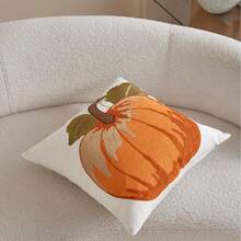 LCUHPCL American Vintage Autumn Thanksgiving 3D Pumpkin Embroidery Pillow Case, Home Decor Suitable For Sofa, Living Room, Bedroom, Party And Various Environments - Burnt Orange - View 9