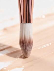 1pc Tongue-Shaped Flat Head Foundation Brush, Soft Seamless Non-Absorbent Concealer Brush, Mask Brush, Portable Makeup Tool - Multicolor - View 11