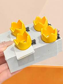 8/4pcs Cute Mini Crown Hair Clips, Durable And Non-Damaging, Sweet And Lovely Hair Accessories For Women And Girls, Suitable For Daily Wear, School, Party And Vacation - Multicolor - View 4