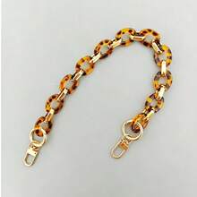 Colorful Acrylic Resin Bag Chain - Replacement Strap, Can Be Used As Decorative Chain, Bag Chain, Strap, Suitable For Commuting, Dating, Casual And Other Various Outfit Scenarios - Gold - View 3