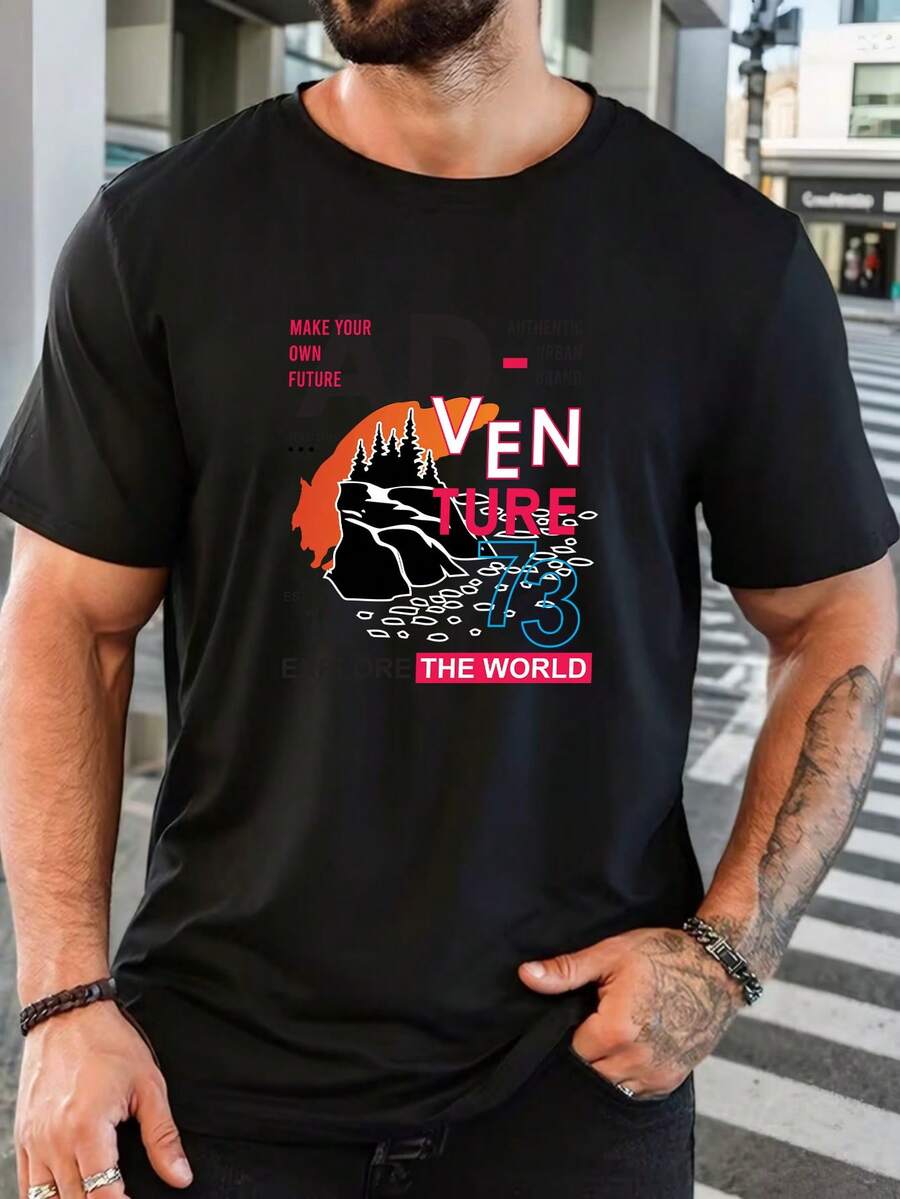 Camisetas de hombre - Negro - Ver 1