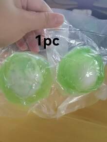 1pc Crispy Squeeze Toy, Transparent Jelly Texture Filled Stress Relief Toy, Fresh Style Desktop Ornament (Non-Restorable Crispy Handmade Ball) - Multicolor - View 12