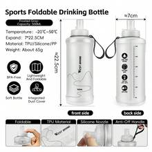 WEST BIKING 500ML Large Capacity Cycling Water Bottle Foldable Storage Odorless Dustproof Bite Suction Type Bicycle Water Cup Durable Leakproof Easy To Clean MTB Road Bike Water Bottle - Multicolor - View 15