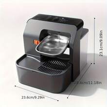 3.2L Automatic Flip Cat Water Dispenser, Self-Cleaning Pet Water Feeder With Detachable Stainless Steel Bowl, Dual-Layer Circulating Water Design For Indoor Cats - 3.2L - View 3