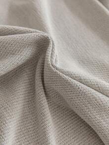1pc Solid Color Chenille Tassel Bed Runner, Dirt-Resistant, Scratch-Resistant Home Decor, Suitable For All Seasons, Machine Washable, Hand Washable, For Living Room, Bedroom - Beige - View 5