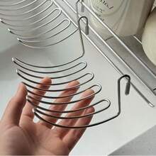 2/1 Rak Saringan Gantung Tepi Wastafel Stainless Steel, Keranjang Penyimpanan Multifungsi, Tempat Peralatan Dapur & Pisau, Tidak Perlu Pengeboran, Pengatur Meja Hemat Ruang, Rak Penyimpanan Rumah, Pengatur Alat Rias - View 6