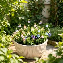 5-Piece/15-Piece Artificial Lily Of The Valley Garden Decoration Stakes (Assorted Colours) - Sparkling Miniature Landscape Bonsai Decorations - Outdoor Potted Plant Decorations And Festive Decorations - Assorted Colors, 5 Pieces - View 1