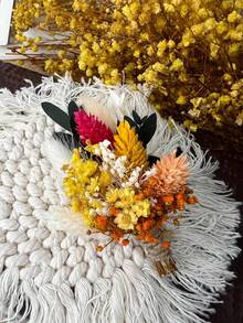 1/4/8/12pcs Artificial Rabbit Tail Grass Small Bouquet, For Home Floral Arrangement Decor, Halloween Table Decoration, Aromatherapy Bouquet, Vase Decoration, Groom & Bride Boutonniere, Bridesmaid Gift, Birthday Gift, Gift Box Accent, Wedding Decoration, Suitable For Valentine's Day, Mother's Day, Thanksgiving, June Festival - Yellow - View 9