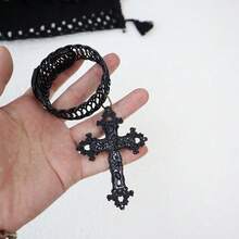 1pc Vintage Style Metal Cross Curtain Tieback Accessory Curtain Holder Curtain Holdback For Home Office Decoration - one-size - View 8