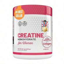 Creatine For Women – 5000mg Micronized Creatine Monohydrate With 2000mg Collagen + 1g BCAA 2:1:1 |   Muscle Recovery, Strength & Glute Support |   No Fillers, Natural Lemonade Flavor, Made In USA - 1 件 - 查看 1