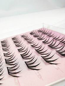 36 Clusters Self-Adhesive Eyelashes, No Glue Needed, Natural Look For Daily Travel & Light Makeup - View 7
