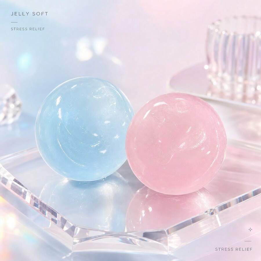 1pc Random Color Coconut Oil Squeeze Ball, Slow Rebound Stress Relief Squeeze Toy, Perfect For Holidays, Birthday Gifts, Halloween, Thanksgiving, Christmas, Labor Day, Back To School, Party Gifts, Squishy, Crunchy Squish, Crunchy Butter Squish, Squeeze, Slushy Ball, Squishy Stress Toy, Dumpling Squish, Toys For Girl, Btsarmy, School Supplies