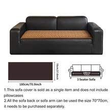 SANMOSPIN 1pc Solid Color Plush Sofa Cover, Quilted Thickened Machine Washable & Hand Washable, Pet-Friendly Non-Slip Protective Sofa Cover, Soft & Comfortable Polyester Material, Suitable For Living Room, Bedroom, Office - Multicolor - View 12